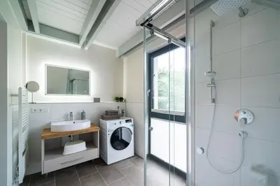 Ein Badezimmer in der Unterkunft Hagebutte-Sauna, Kamin & Terrasse