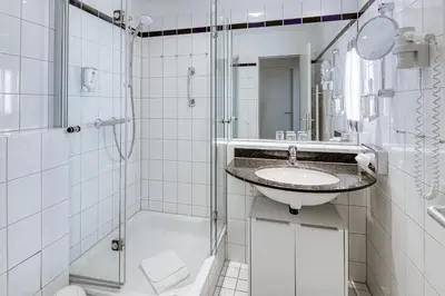 Ein Badezimmer in der Unterkunft Krosse Krabbe