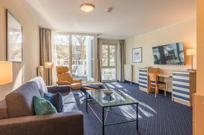 TV/Unterhaltungsangebot in der Unterkunft An de See - im Ostseeheilbad Zingst mit Balkon