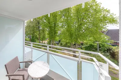 Ein Balkon oder eine Terrasse in der Unterkunft Strandhafer