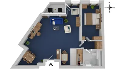 Grundriss der Unterkunft Ankerplatz