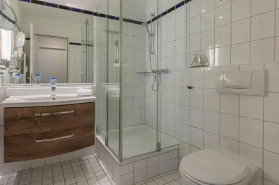 Ein Badezimmer in der Unterkunft Kranichtanz