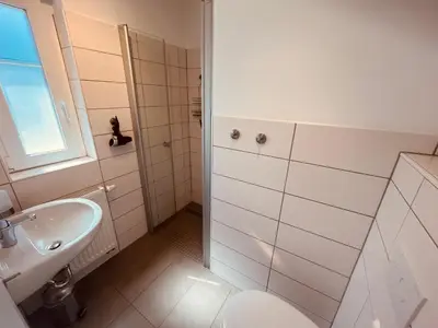 Ein Badezimmer in der Unterkunft Hus MiGa