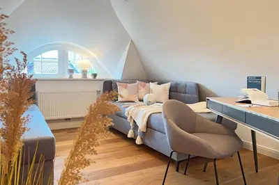 Ein Sitzbereich in der Unterkunft Bültenzeit