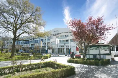 Das Gebäude in dem sich die Ferienwohnung befindet