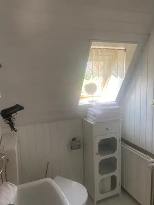 Ein Badezimmer in der Unterkunft Ankerplatz 1