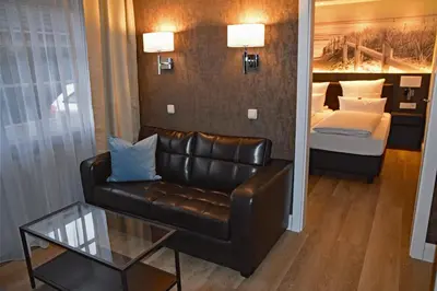 Ein Sitzbereich in der Unterkunft Fisher's Inn