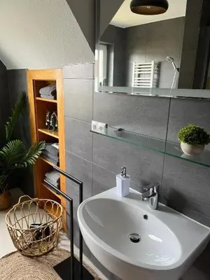 Ein Badezimmer in der Unterkunft Haus Frida