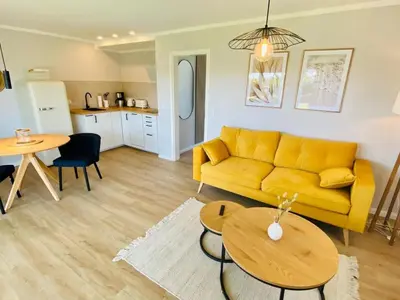 Küche/Küchenzeile in der Unterkunft Ferienwohnung Sol im idyllischen Pruchten