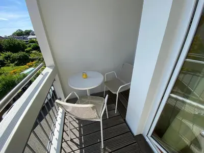 Ein Balkon oder eine Terrasse in der Unterkunft Ferienwohnung 