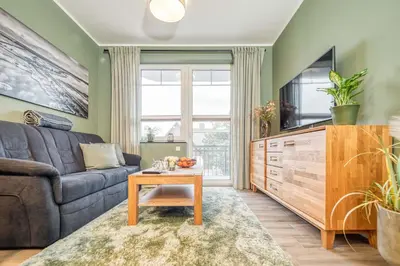 TV/Unterhaltungsangebot in der Unterkunft Strandstraße 16 - Wohnung 3