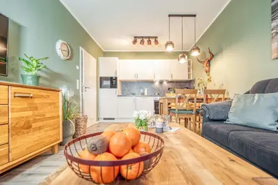 Ein Sitzbereich in der Unterkunft Strandstraße 16 - Wohnung 3