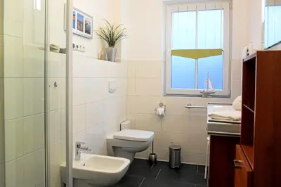 Ein Badezimmer in der Unterkunft Schifferhaus Fewo 3