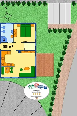 Grundriss der Unterkunft Schifferhaus Fewo 3