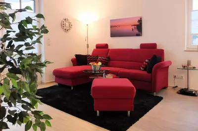 Ein Sitzbereich in der Unterkunft Schifferhaus Fewo 3