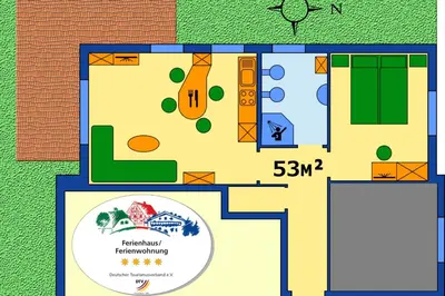 Grundriss der Unterkunft Villa Sola Bona Fewo 1