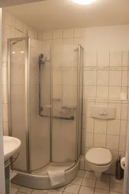 Ein Badezimmer in der Unterkunft Fewo Strandrevier
