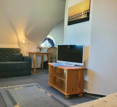 TV/Unterhaltungsangebot in der Unterkunft Kiek mal Kiek, Whg 7