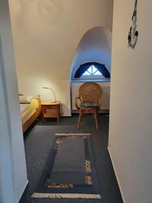 Ein Sitzbereich in der Unterkunft Kiek mal Kiek, Whg 7