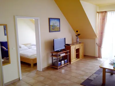 TV/Unterhaltungsangebot in der Unterkunft Residenz am Strand Wohnung 2-44