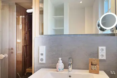 Ein Badezimmer in der Unterkunft Strandhaus Zingst