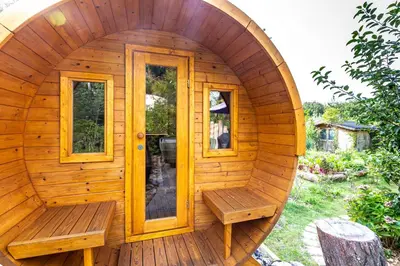 Ein Garten an der Unterkunft Grüne Düne