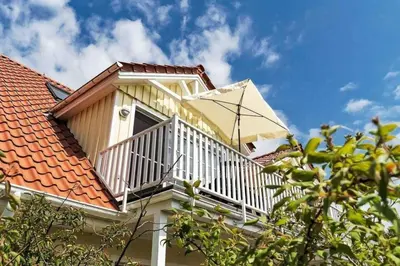 Das Gebäude in dem sich die Ferienwohnung befindet