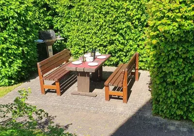Ein Garten an der Unterkunft Buchengrund Whg 8