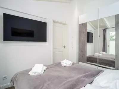 Ein Bett oder Betten in einem Zimmer der Unterkunft 