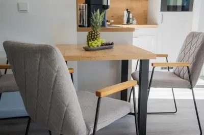 Ein Sitzbereich in der Unterkunft Ferienhaus 