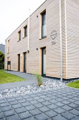Das Gebäude in dem sich die Ferienwohnung befindet