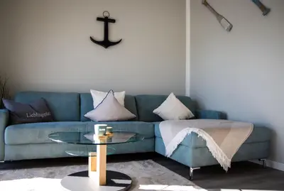 Ein Sitzbereich in der Unterkunft Ferienhaus 