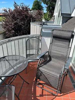 Ein Balkon oder eine Terrasse in der Unterkunft Boddenkieker 04