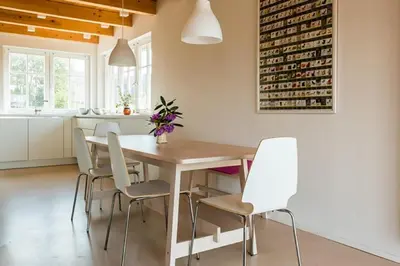 Ein Sitzbereich in der Unterkunft Haus Wiesenweite