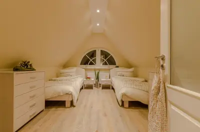 Ein Bett oder Betten in einem Zimmer der Unterkunft Kleine Kirr