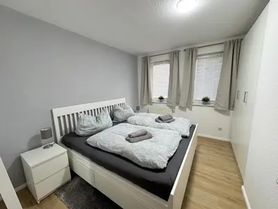 Ein Bett oder Betten in einem Zimmer der Unterkunft Meeresrauschen - a72292