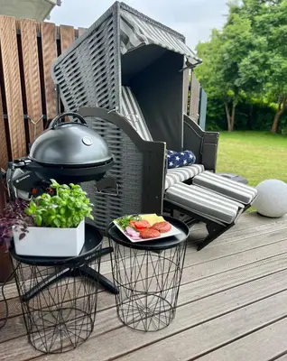 Ein für Gäste verfügbarer Grill in der Ferienwohnung