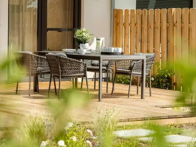 Ein Garten an der Unterkunft Meine Schöne 21a