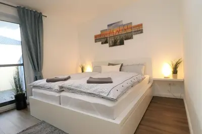 Ein Bett oder Betten in einem Zimmer der Unterkunft 