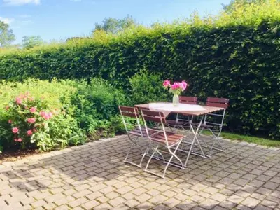 Ein Garten an der Unterkunft Am Eichberg