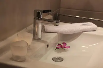 Ein Badezimmer in der Unterkunft Am Trommelplatz - Ferienwohnung 2