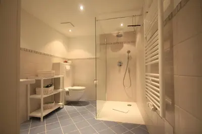 Ein Badezimmer in der Unterkunft Am Trommelplatz - Ferienwohnung 2