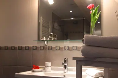 Ein Badezimmer in der Unterkunft Am Trommelplatz - Ferienwohnung 3