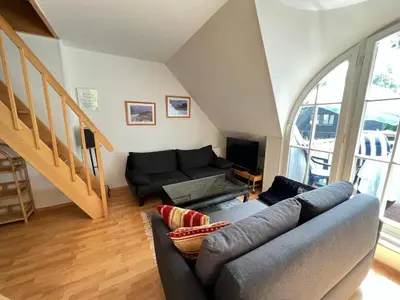 Ein Sitzbereich in der Unterkunft Aurelia