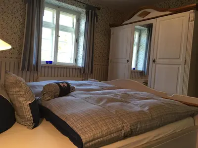 Ein Bett oder Betten in einem Zimmer der Unterkunft Ferienwohnung zur Brake