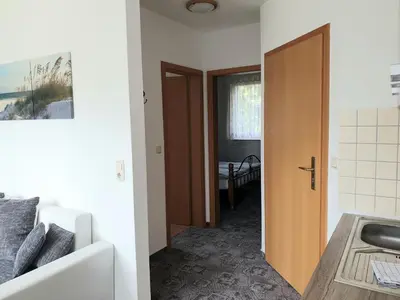 Ein Bett oder Betten in einem Zimmer der Unterkunft Buhne I EG