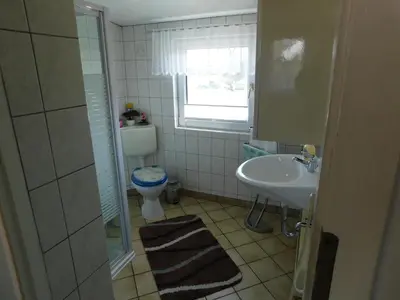 Ein Badezimmer in der Unterkunft Haus Krüger