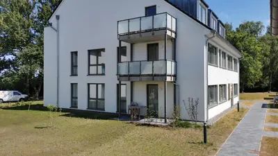 Das Gebäude in dem sich die Ferienwohnung befindet