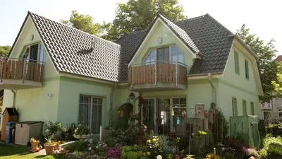Das Gebäude in dem sich die Ferienwohnung befindet
