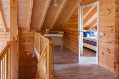 Ein Bett oder Betten in einem Zimmer der Unterkunft Kranichglück